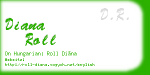 diana roll business card
